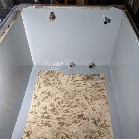 CWS cold water tank reline and refurbishment