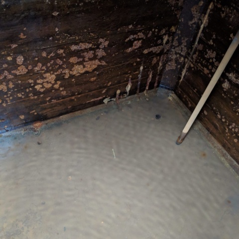 cold water tank repair at National Museum