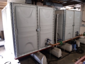 Title graphic for Cold Water Storage blog about water tank size